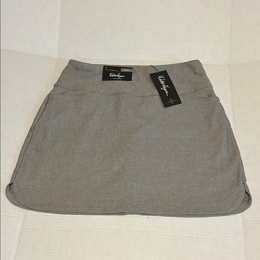NWT WALTER HAGEN Sz Med 'SCULPT GOLF SKORT ' LIGHT HEATHER GREY ' TUMMY CONTROL